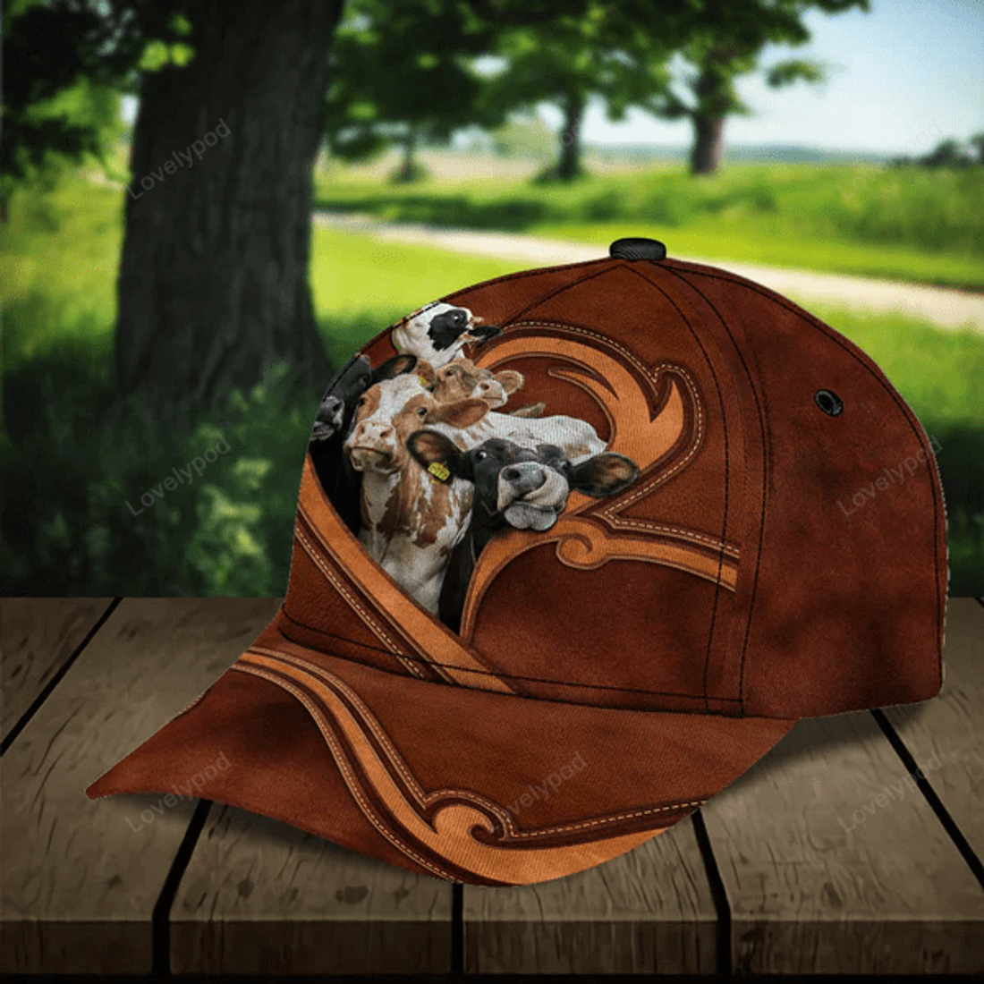 FUNSTUFFPRINT Personalized Cow Classic Cap, Gift for Farmers, Cow Lovers