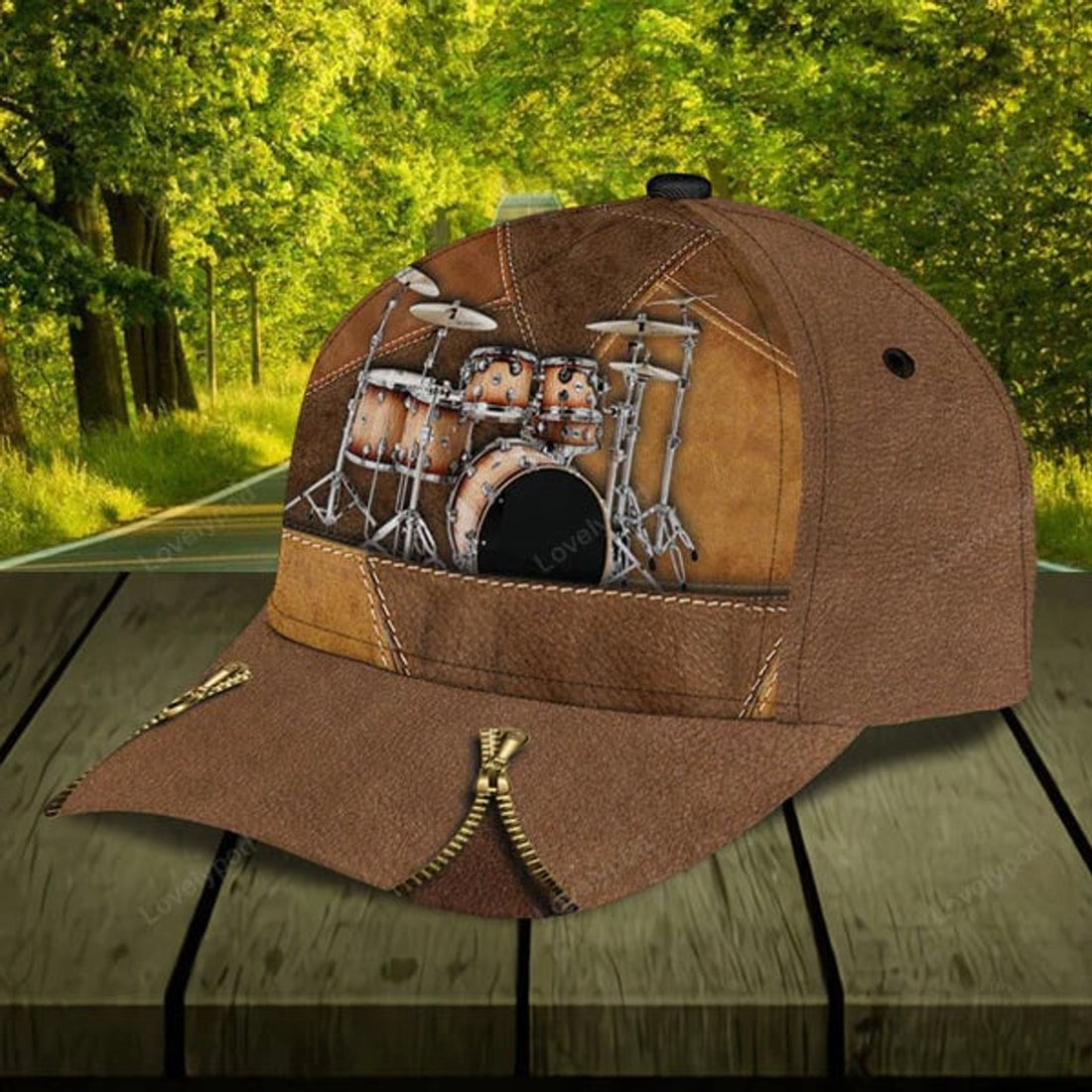 FUNSTUFFPRINT Personalized Drum Classic Cap, Gift for Music Lovers, Drum Lovers