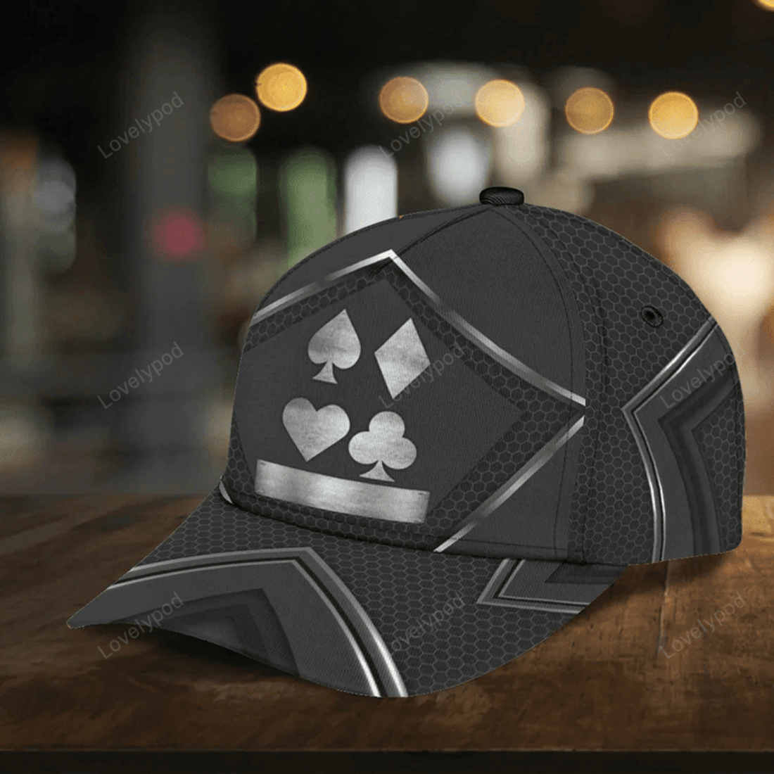 FUNSTUFFPRINT Personalized Poker Classic Cap, Poker Hat Cap For Men And Women, Poker Lovers gift