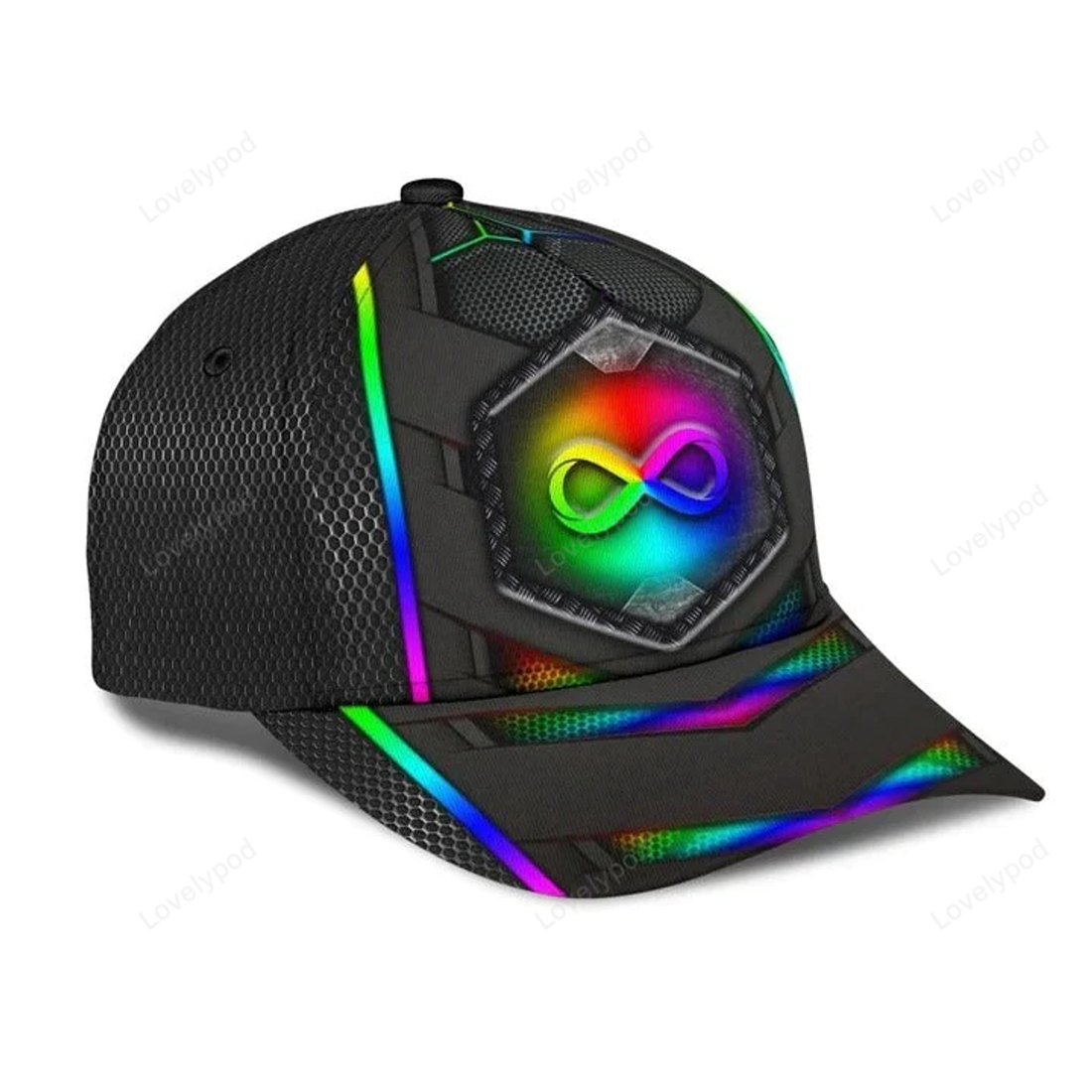FUNSTUFFPRINT Eternal Love Lgbt Printing Baseball Cap Hat, Lesbian Pride Accessories, Gay Pride Accessories