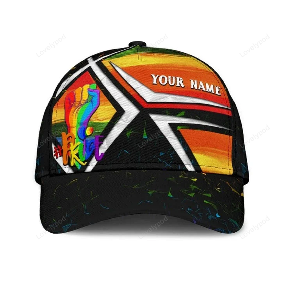 FUNSTUFFPRINT Customized With Name Printing Baseball Cap Hat Gay Lifetime Membership, Gay Lesbian Cap