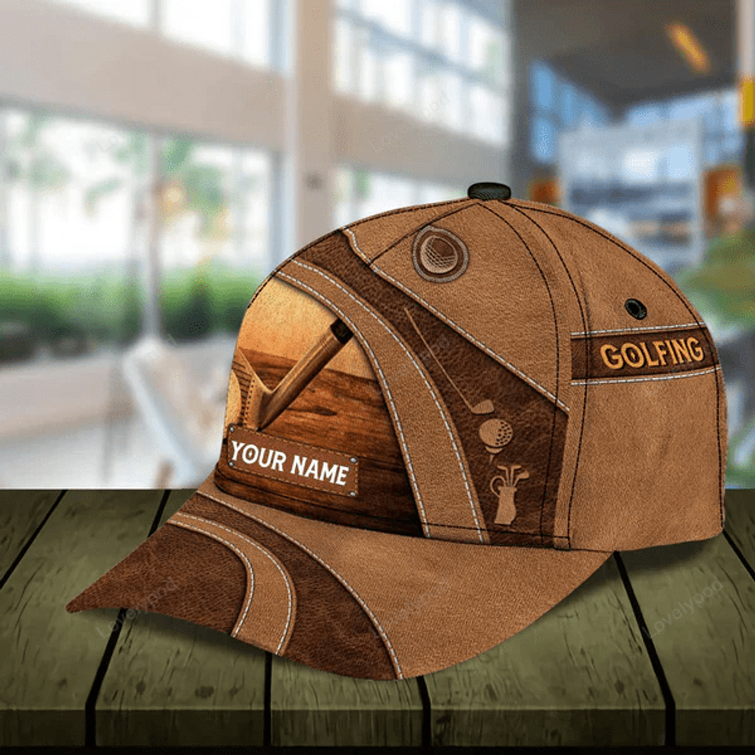 FUNSTUFFPRINT Personalized Golf Classic Cap, Personalized Gift for Golf Lovers