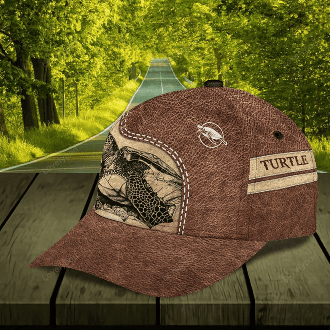 FUNSTUFFPRINT Personalized Turtle Classic Cap, Turtle 3D hat, Gift for Turtle Lovers, 3D Printed Cap