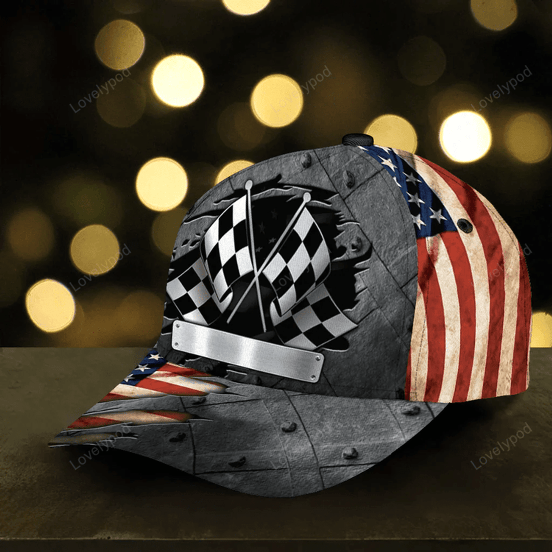FUNSTUFFPRIT Personalized Racing Classic Cap, Racing Hat Cap For Men And Women