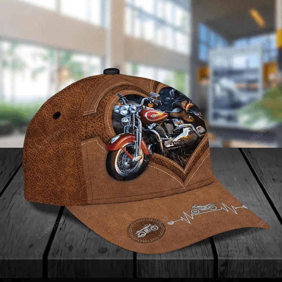 FUNSTUFFPRINT Personalized Motorcycle Classic Cap, Gift for Motorcycle Lovers, Motorcycle Riders hat for men and women