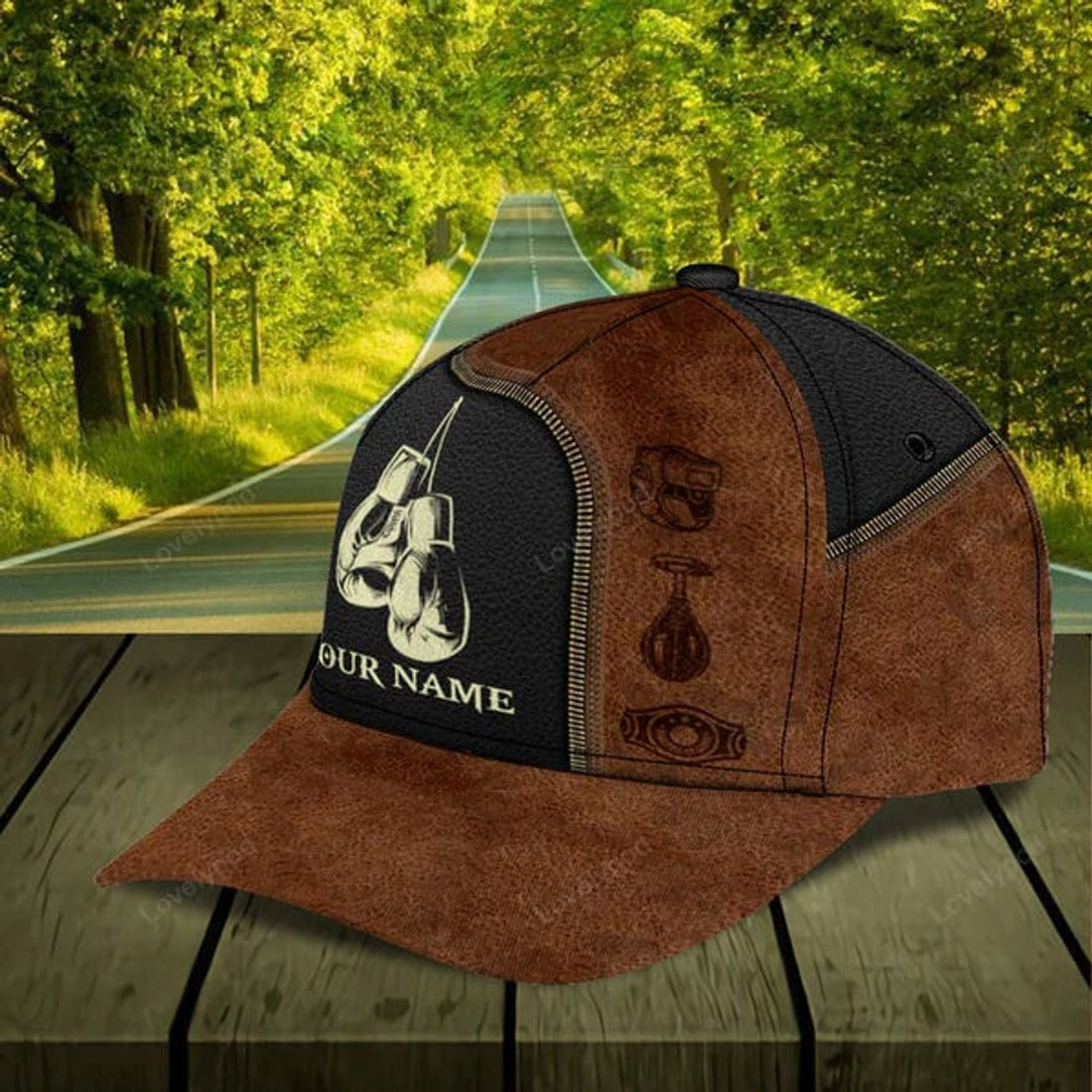 FUNSTUFFPRINT Personalized Boxing Classic Cap, Gift for Boxing Lovers, Boxing Lovers hat for men and women