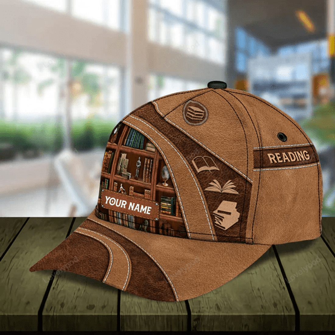 FUNSTUFFPRIT Personalized Reading books Classic Cap, Personalized Gift for Book Lovers