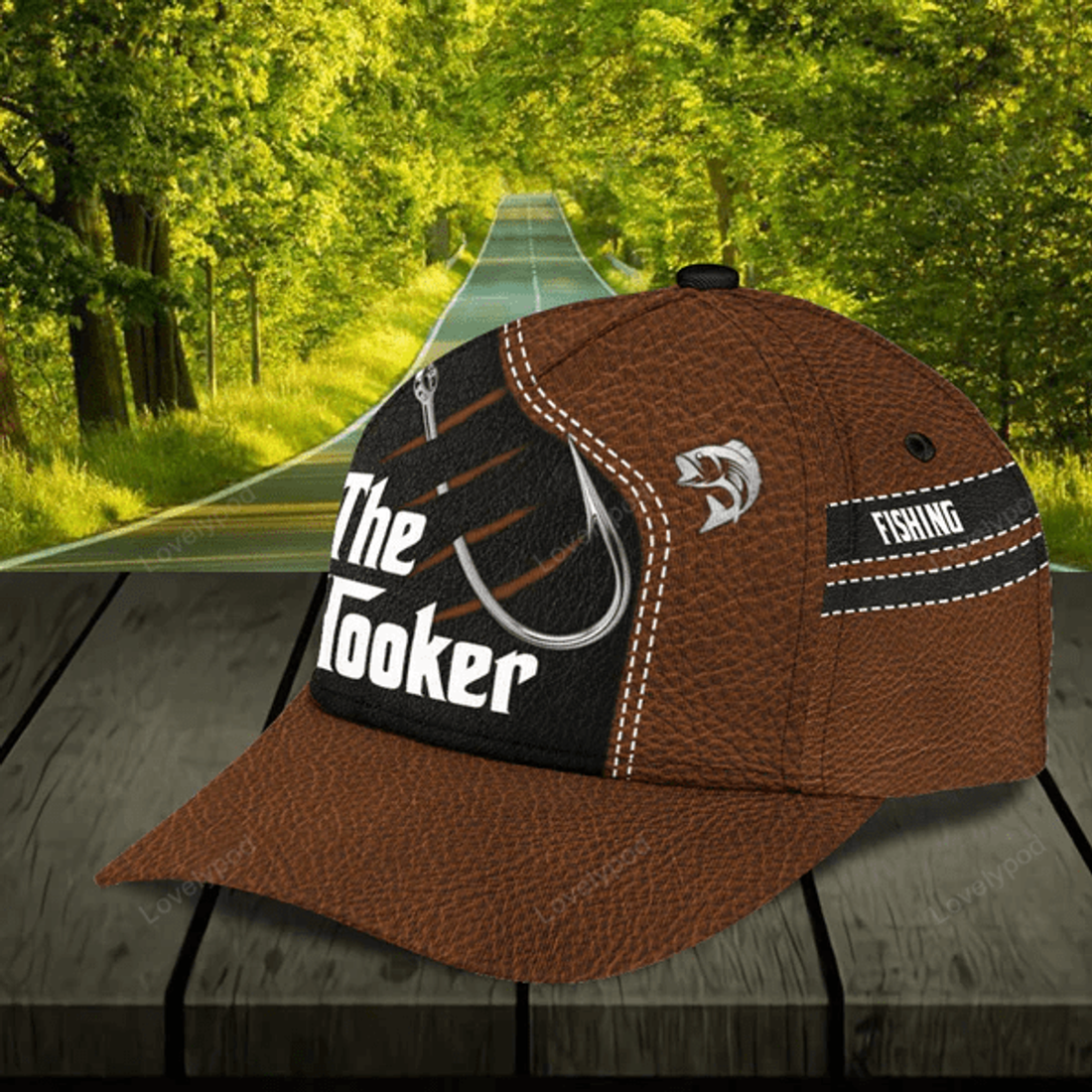 FUNSTUFFPRIT Personalized Fishing Classic Cap, Gift for Fishing Lovers, Fishing baseball cap hat for men and women