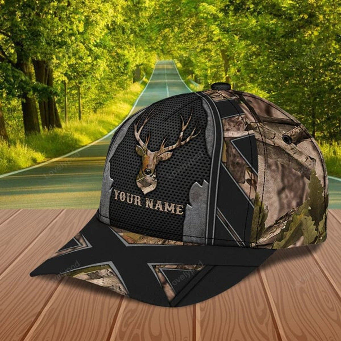 FUNSTUFFPRIT Personalized Hunting Classic Cap, Gift for Deer Lovers, Hunting Lovers