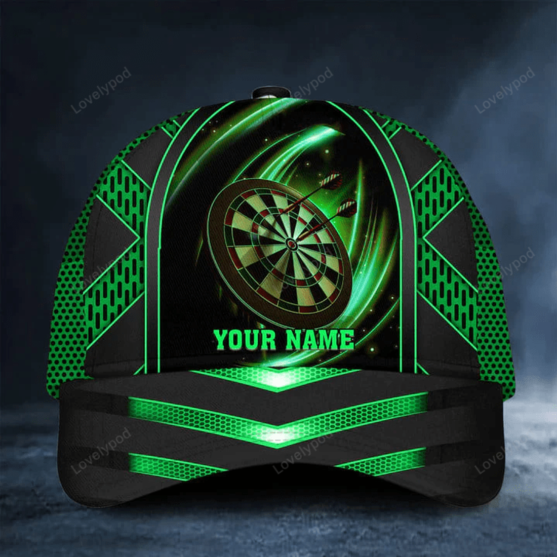 FUNSTUFFPRINT Custom Name Darts Classic Cap, Darts hat for men, Gift for Darts player