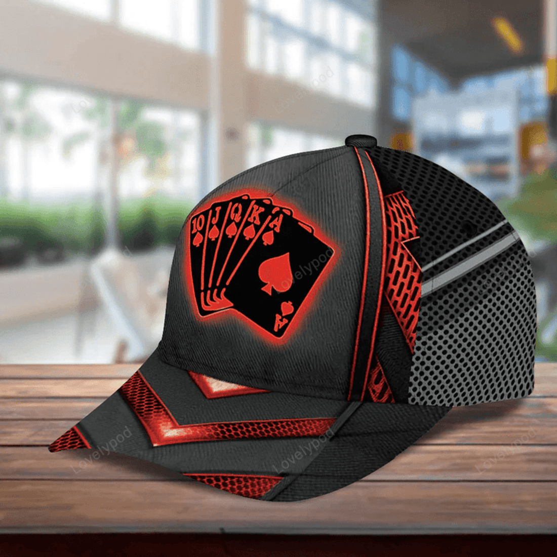 FUNSTUFFPRIT Personalized Poker Classic Cap, Poker Players Hat Cap For Men And Women, Poker Lovers gift