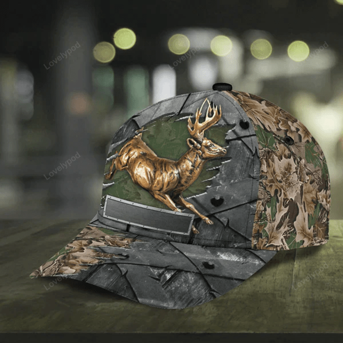 FUNSTUFFPRIT Personalized Deer Classic Cap, Gift for Deer Lovers, Hunting Lovers, Classic Cap for men and women