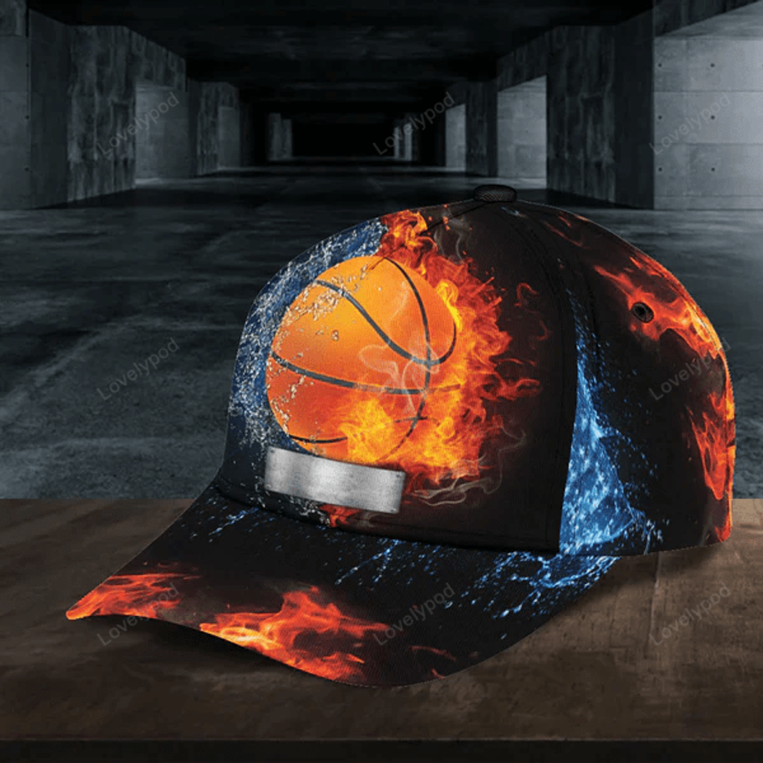FUNSTUFFPRINT Personalized Basketball Classic Cap, Basketball cap hat, Gift for Basketball player