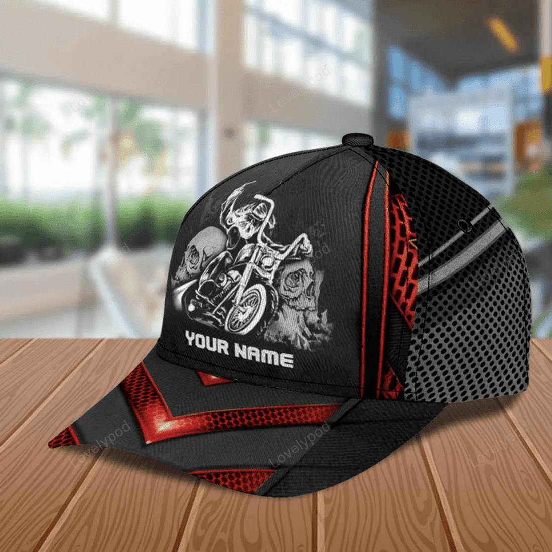 FUNSTUFFPRIT Personalized Motorcycle Classic Cap, Gift for Motorcycle Lovers, Motorcycle Riders