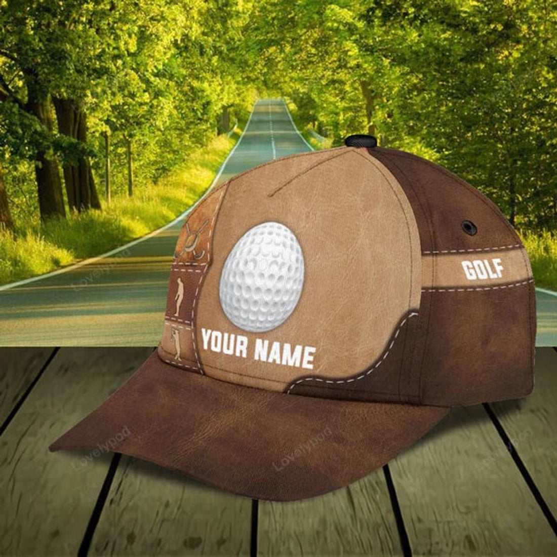 FUNSTUFFPRIT Personalized Golf Classic Cap, Personalized Gift for Golf Lovers, Golf Players