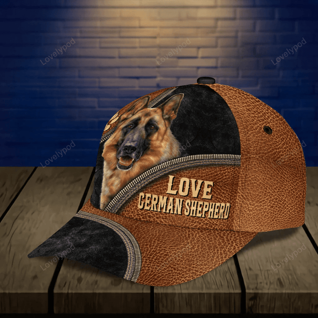 FUNSTUFFPRIT German shepherd Classic Cap, Gift for German Shepherd Lovers, 3D Printed baseball Cap