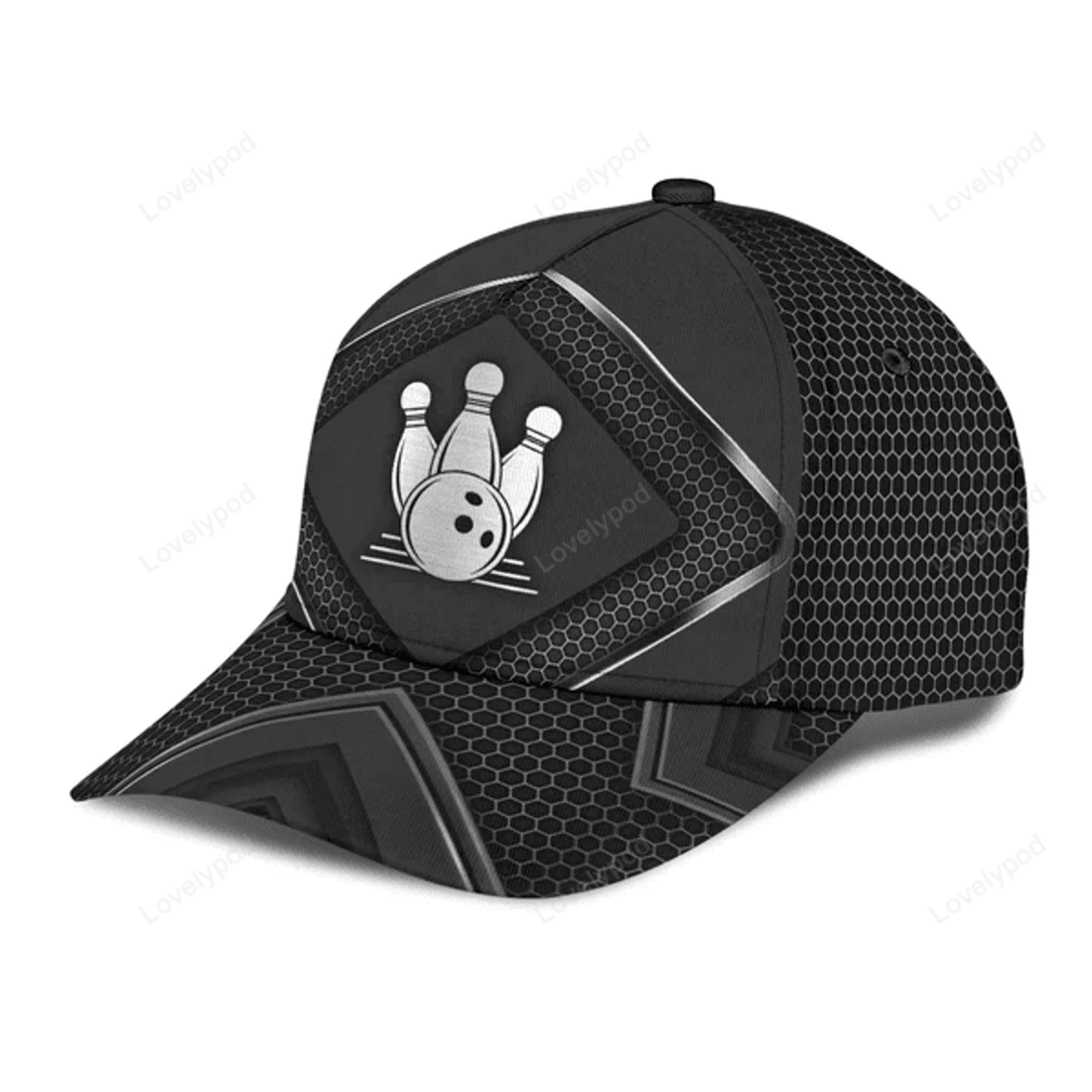 FUNSTUFFPRINT Bowling Classic Cap, Gift for Bowling Lovers, Bowling Players