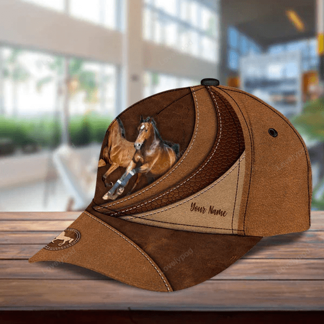 FUNSTUFFPRINT Personalized Horse Classic Cap, Gift for Horse Lovers