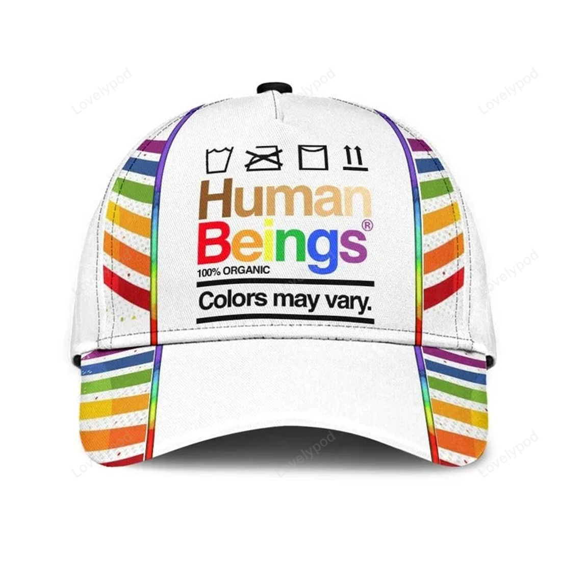 FUNSTUFFPRIT Lgbt All Over Print Baseball Cap Hat, Lgbt Cap Support