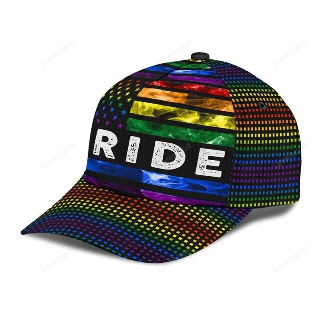 FUNSTUFFPRINT Hope Will Never Be Silent Lgbt 3D Printing Baseball Cap Hat