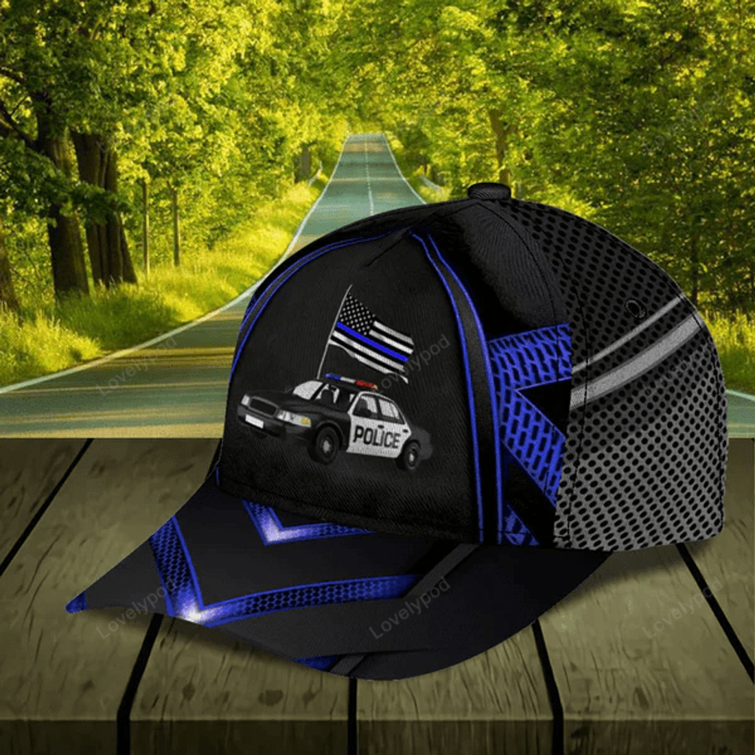 FUNSTUFFPRIT Personalized Police Classic Cap, Gift for Police