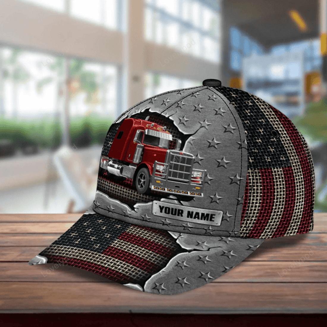 FUNSTUFFPRINT Trucker Personalized Classic Cap, Personalized Gift for Truckers