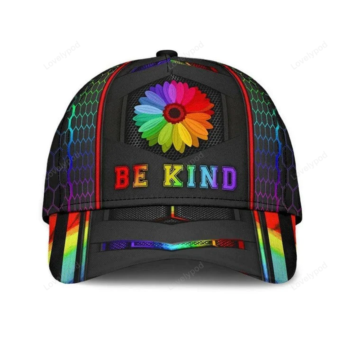 FUNSTUFFPRIT Pride Cap 3D Cap For Lgbt Gift, Show Off Your True Color Dragon Lgbt Printing Baseball Cap Hat