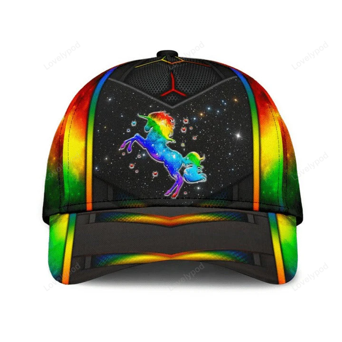 FUNSTUFFPRIT Pride Pansexual Cap, Bisexual Baseball 3D Hat, Be Yourself Lgbt Mama Bear Printing Baseball Cap Hat