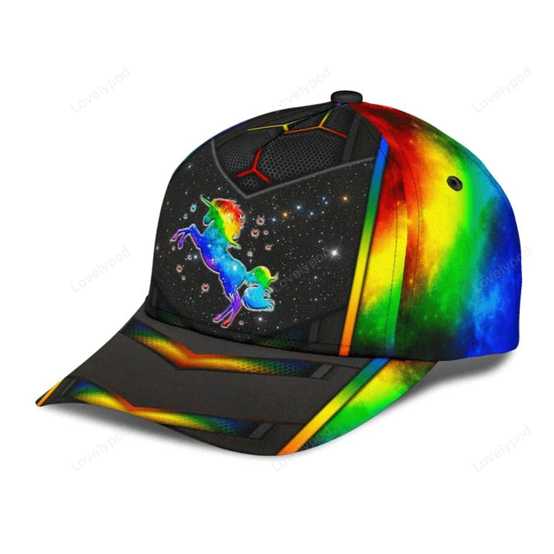 FUNSTUFFPRIT Pride Pansexual Cap, Bisexual Baseball 3D Hat, Be Yourself Lgbt Mama Bear Printing Baseball Cap Hat