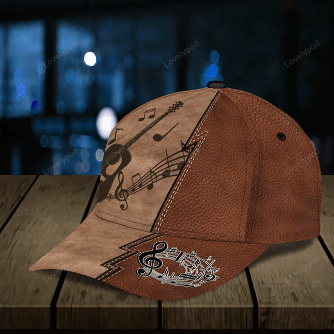 FUNSTUFFPRIT Personalized Guitar Classic Cap for men, Gift for Music Lovers, Guitar Lovers
