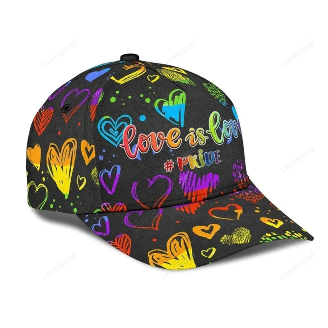 FUNSTUFFPRIT Pride Classic Cap, Lgbt Unicorn Printing Baseball Cap Hat Feeling Magical, Gift For Gaymer