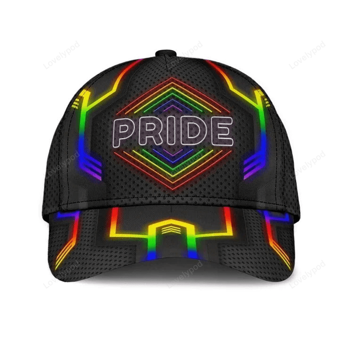FUNSTUFFPRIT Pride Rainbow Color Baseball Cap For Lgbt, Pride Cap, Lgbt Accessories, Transgender Cap Hat