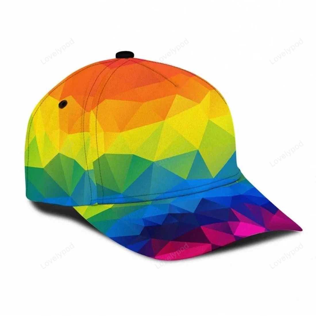 FUNSTUFFPRIT Pride Cap For LGBTQ, LGBT Printing Baseball Cap Hat 404 Not Found, All Over Print 3D Gay Lesbian Cap