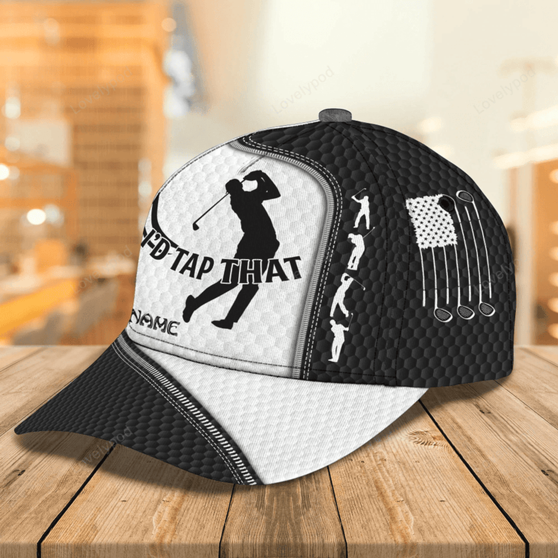 FUNSTUFFPRIT Personalized 3D All Over Print Baseball Cap Hat For Golf Men, Man Golf Caps, I Love Golf Cap Hat
