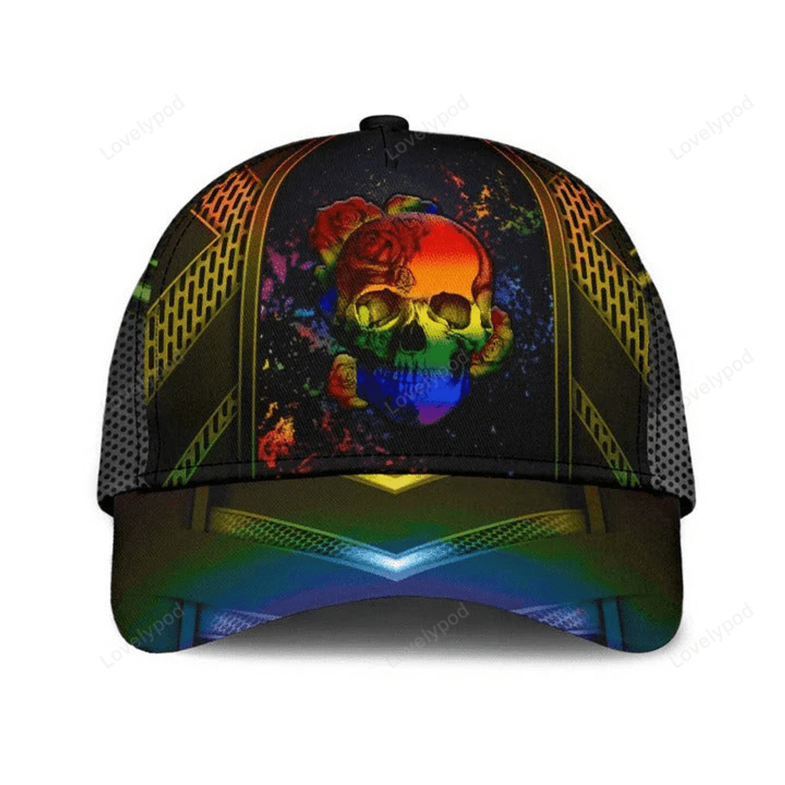 FUNSTUFFPRIT Pride Rainbow Color Baseball Cap For Lgbt, Pride Cap, Lgbt Accessories, Transgender Cap Hat