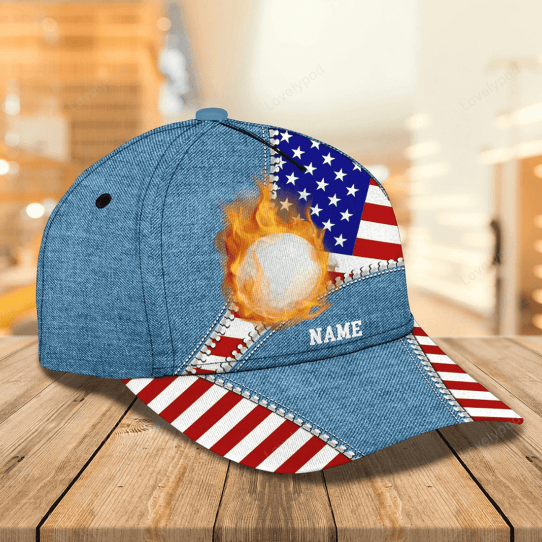 FUNSTUFFPRIT Custom With Name Cap For Golf Man, Summer Golf Cap For A Golfer, Golf Hat