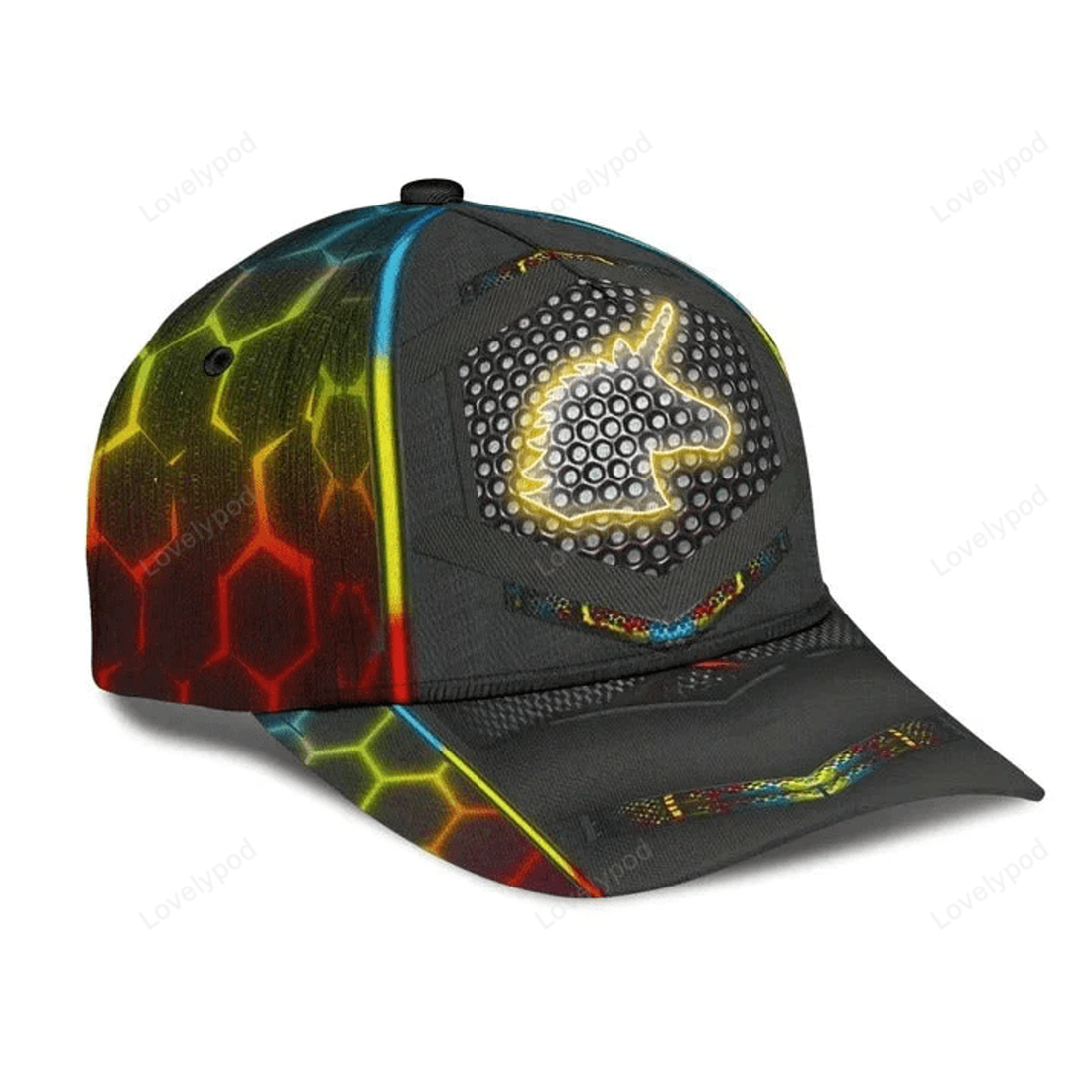 FUNSTUFFPRIT Gay Cap, Always Be Yourself Lgbt Unicorn Printing Baseball Cap Hat, Pride Accessories