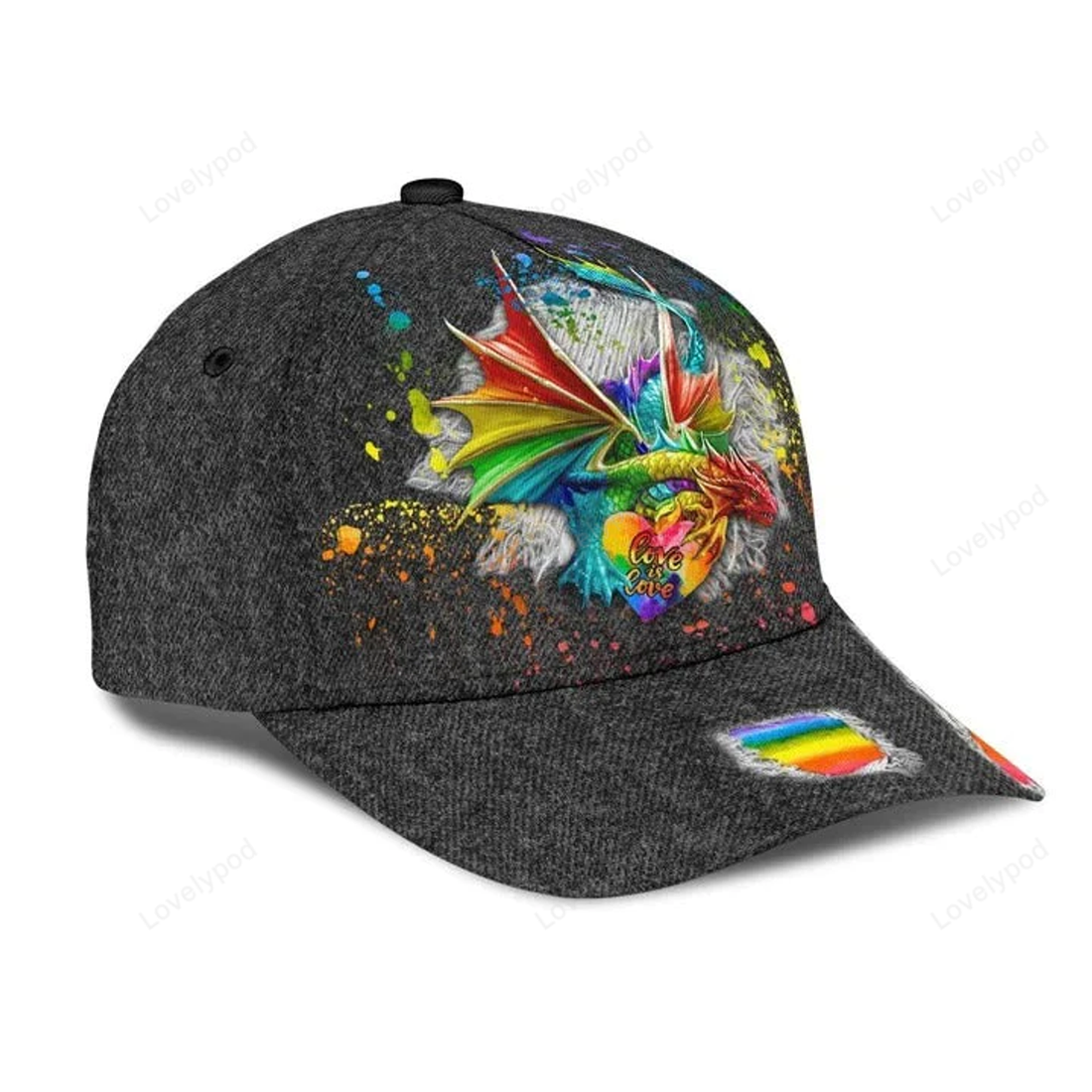 FUNSTUFFPRIT Lesbian Pride Baseball Cap, Lesbian Couple Accessories, Lgbt Classic Cap