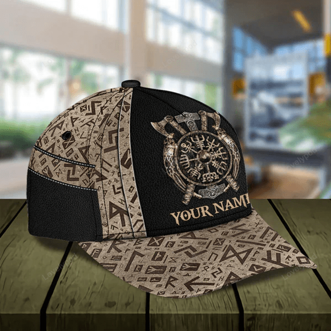 FUNSTUFFPRIT Personalized Viking Classic Cap, Gift for Viking Lovers, Custom Baseball Cap Classic Hat Men Woman