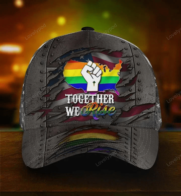 FUNSTUFFPRIT LGBT Pride Baseball Classic Cap, Fascinating Proud LGBT Pride Printing Baseball Cap Hat, Pride Gifts