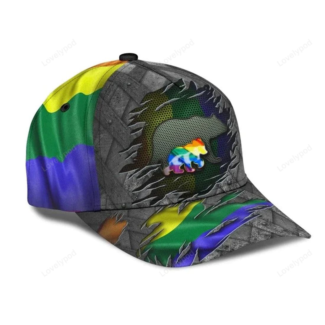 FUNSTUFFPRIT Pride Baseball Cap For Him, Equality Pride Love Is Love Lgbt Printing Baseball Cap Hat, Gaymer Gifts