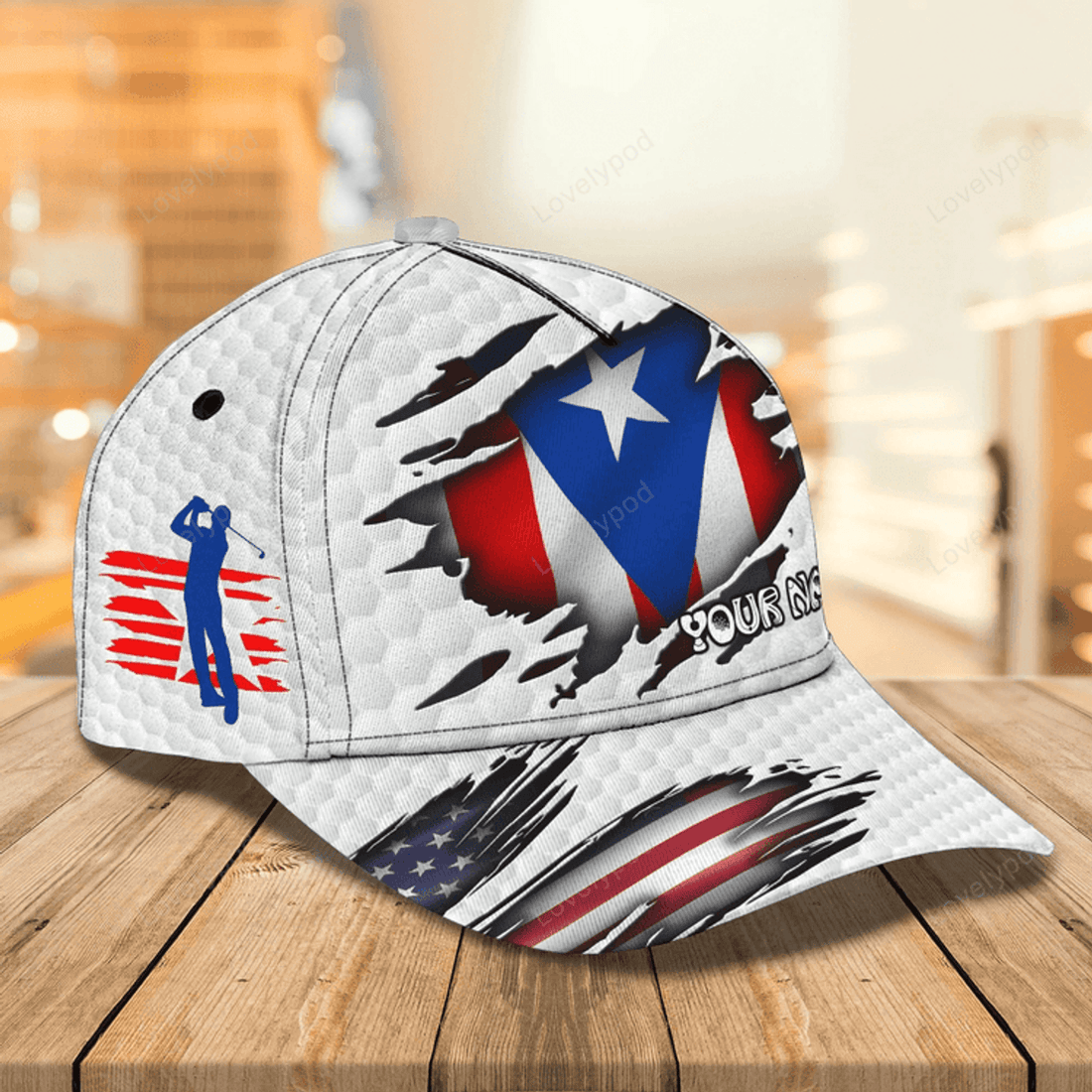 FUNSTUFFPRIT Customized Golf Hats For Men, Golf Hat Mens, Baseball Golf Cap, Gift For Golf Man