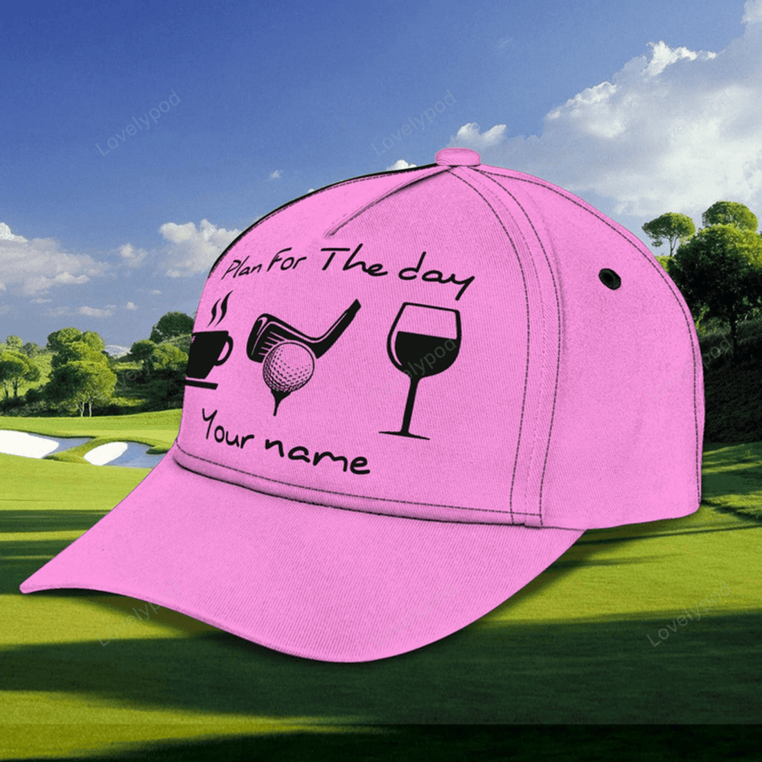 FUNSTUFFPRIT Personalized Baseball Golf Cap For Women, Golfer Cap For Woman, Birthday Golfer Gifts, Woman Golf Cap