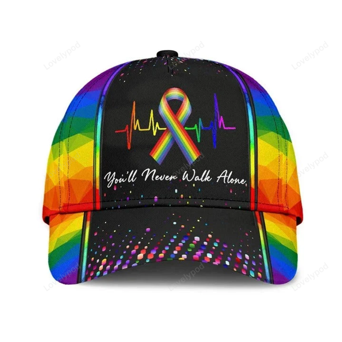 FUNSTUFFPRIT Pride Baseball Cap For Him, Equality Pride Love Is Love Lgbt Printing Baseball Cap Hat, Gaymer Gifts