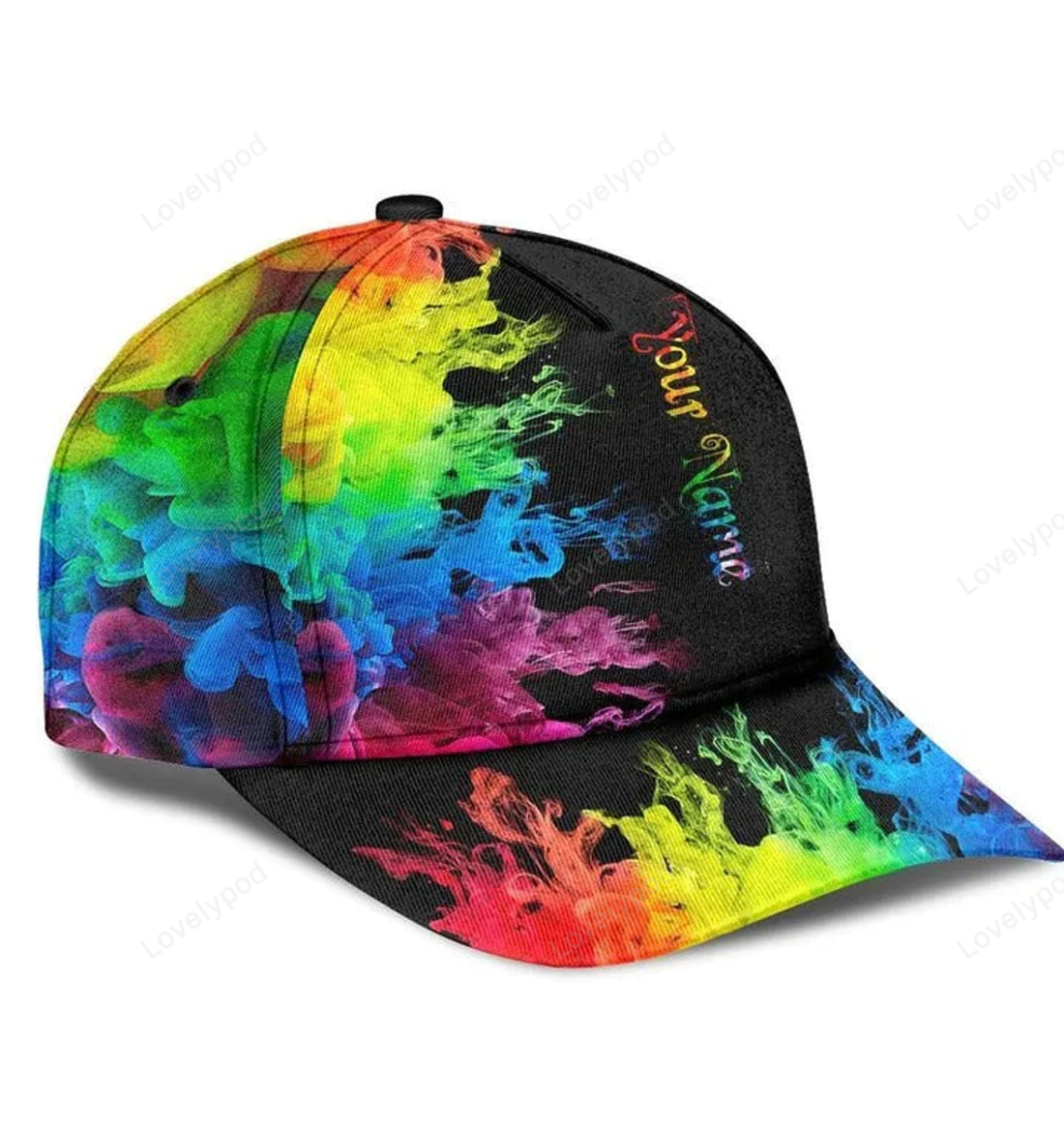 FUNSTUFFPRIT Personalized Pride Baseball Cap For Couple Gay, Lesbian Gifts, Color Of Life Lgbt 3D Baseball Cap Hat