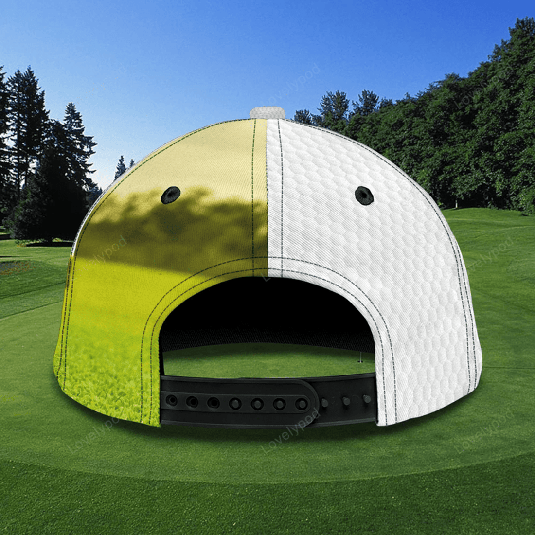 FUNSTUFFPRIT Customized White Green Golf Cap Hat For Girl, Queen Of The Green Cap Golfer Gift, Golfer Gifts