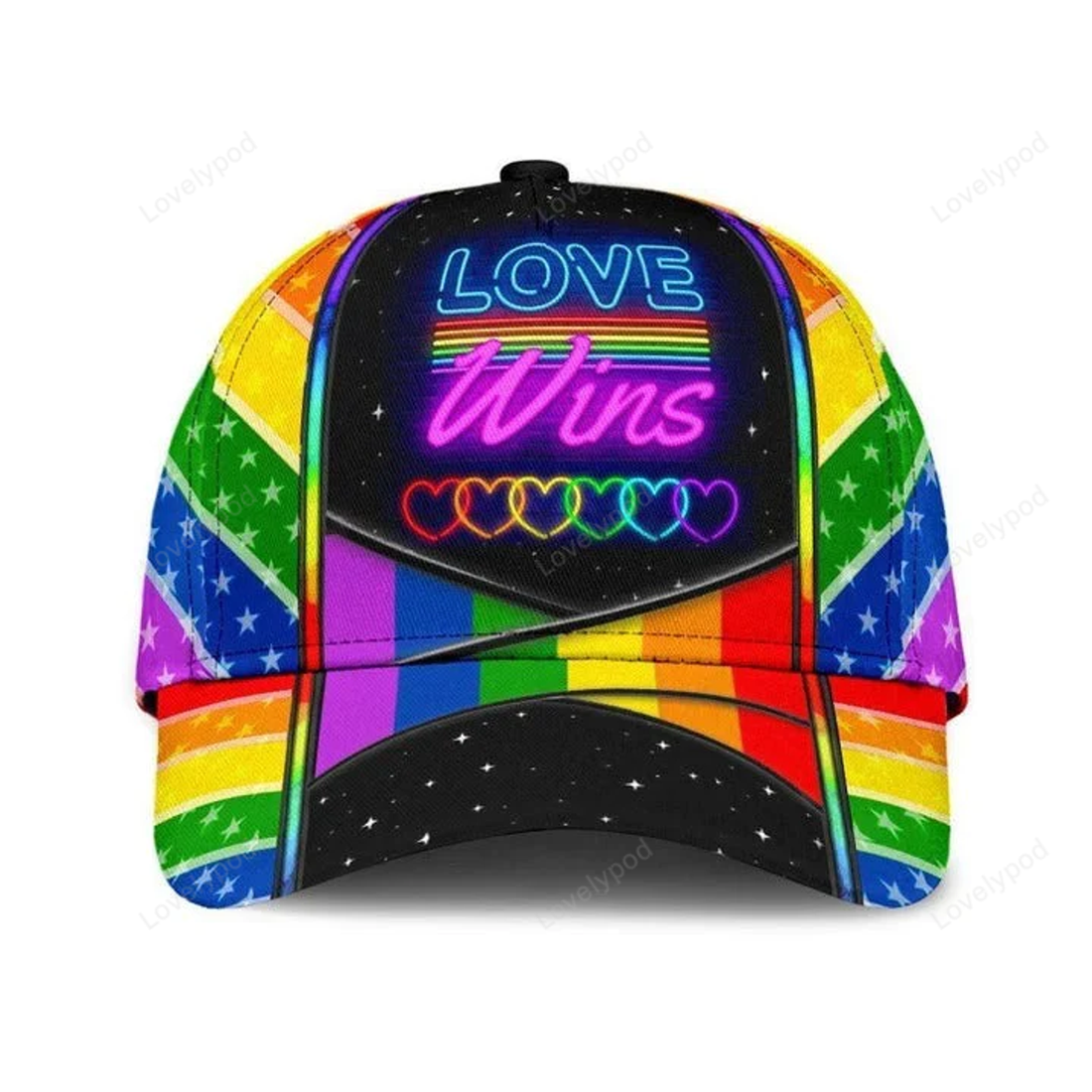 FUNSTUFFPRIT LGBT All Over Printing 3D Baseball Cap Hat In Dog Years I'm Gay, Pride Accessories