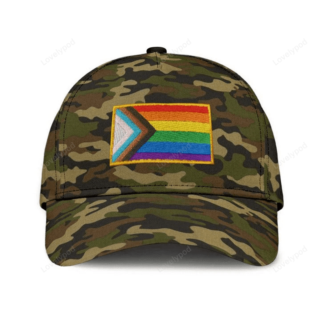 FUNSTUFFPRIT 3D LGBT Cap For Couple Lesbian, Be Proud Be Visible LGBT Printing Baseball Cap Hat, Gift For Gay Friends