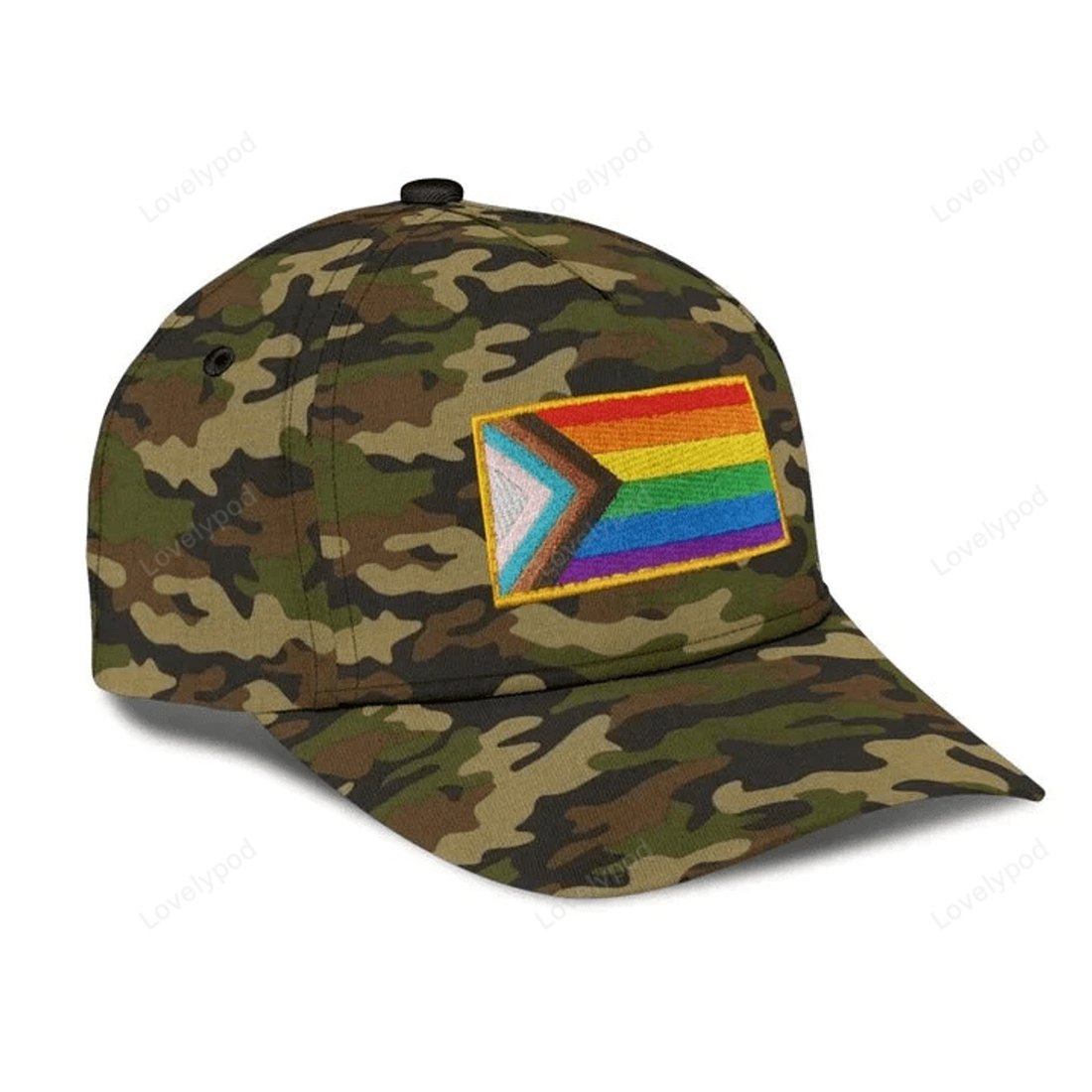 FUNSTUFFPRIT 3D LGBT Cap For Couple Lesbian, Be Proud Be Visible LGBT Printing Baseball Cap Hat, Gift For Gay Friends