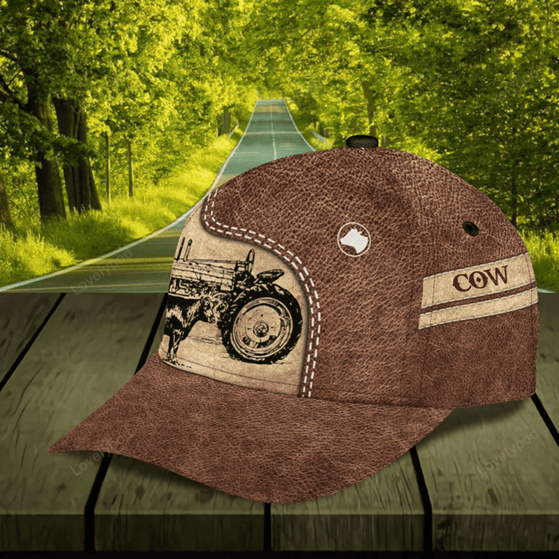 FUNSTUFFPRIT Personalized Cow Classic Cap, Personalized Gift for Farmers, Cow Lovers, Chicken Lovers